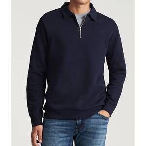 NEW MAVI half zip sweatshirt in barltone blue